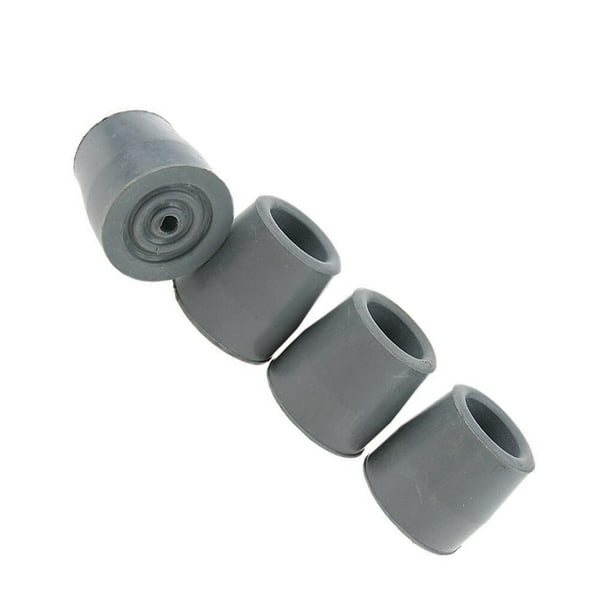 4 Piece Crutch Ferrule Rubber End Walking Stick Skid Crutch Tips Tip