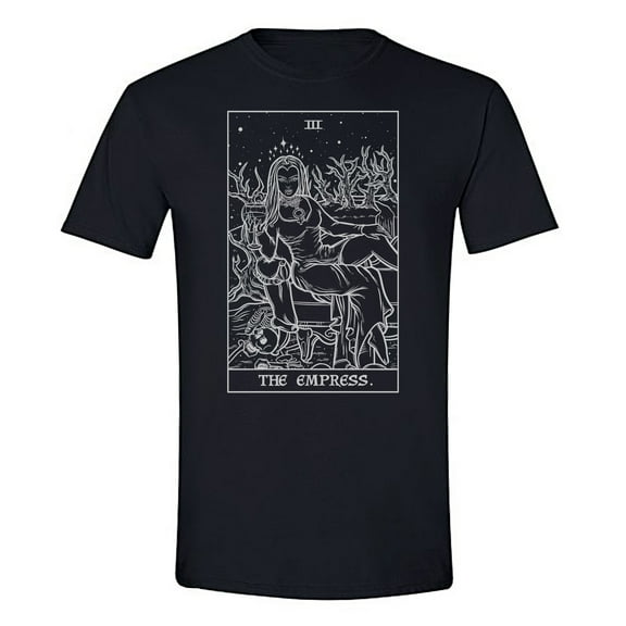 The Ghoulish Garb The Empress Tarot Card Shirt Terror Tarot Shadow Edition Small