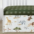 thumbnail image 5 of Sweet Jojo Designs Jungle Green Yellow White Crib Bedding + BreathableBaby Breathable Mesh Liner Pad, 5 of 6