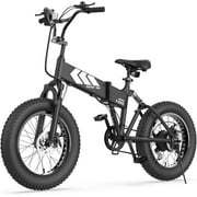 SWAGTRON EB-8 Fat Tire 650W Electric Bicycle Removable Battery off Road Foldable Ebike for Adults & Teens Dual Disk Brakes 7-Speed Shifting Built for Trail Riding
