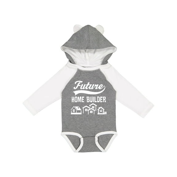 Inktastic Future Home Builder Contractor Boys or Girls Long Sleeve Baby Bodysuit