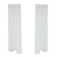 thumbnail image 2 of Rideau de Fenêtre Transparent à Poche pour Tringle Chambre Balcon Traitement de Fenêtre (Blanc), 2 of 9