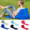thumbnail image 1 of Outdoor Camping Pillow Triangular Cushion PVC Flocking Inflatable Pillow Portable Folding Summer Beach Lying Pillow Outdoor Travel Equipment, 1 of 7
