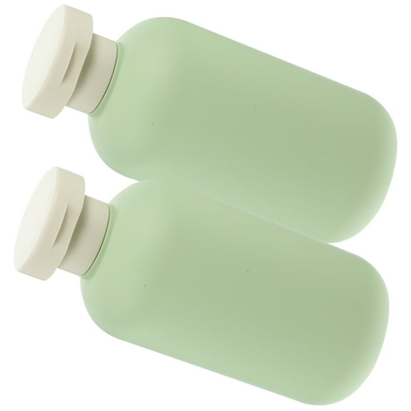 2pcs Refillable Travel Bottles Toiletries Lotion Container squeeze Bottles for Shampoo Conditioner(200ml)