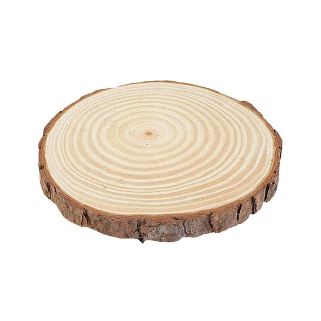 unbranded Stepping Stones for Yard Wood Beige Round Outdoor Space 1Pack