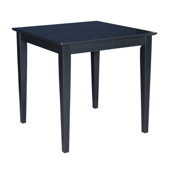 Pemberly Row 30" Solid Wood Top Table in Black