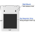 thumbnail image 5 of SUBEKYU Metal Magnetic Lint Bin for Laundry Room, Wall Mounted Lint Box Holder Trash Can with Lid for Dryer,Lint Basket for Laundry Room,White, 5 of 6