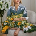 thumbnail image 6 of Sigee Mountain Daisy Meadow for Women’s Pajama Sets Long-Sleeved Pjs Sets for Women 2 piece Sleepwear-X-Large, 6 of 7