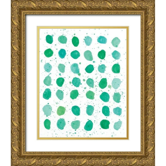 Allemand, Sue 26x32 Gold Ornate Wood Framed with Double Matting Museum Art Print Titled - Seaglass I
