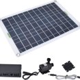 thumbnail image 1 of Solar Water Pump Kit, 800L/h Solar Powered Submersible Pump with 50W 12V Solar Panel, Ideal for Small Pond, Pool, Fish Tank, Bird Bath, Hydroponics,, 1 of 5