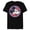 Black, variant on Mickey Mouse Red White and Blue Retro Americana - Short Sleeve Blended T-Shirt for Adults - Customized-Black