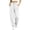 White, variant on Annhoo Womens Joggers with Pockets Drawstring Elastic Waist Oversized Full Length Trousers Casual Workout Pants