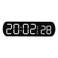 thumbnail image 2 of Qonioi Multifunctional LED Alarm Clock, Electronic Clock Temperature Humidity Display, Bedside Digital Clock, Jump Seconds Countdown Timer, 2 of 5