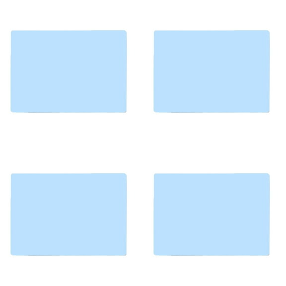 HWHCGZ Silicone Placemat Set of 4 for Adults,Modern Design, Easy to Clean, Waterproof, Washable, Stain & Heat Resistant, Non-Slip, Food-Grade, Extra Thick 40*30cm (Blue*4)