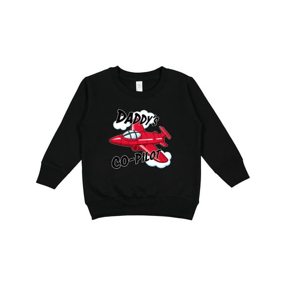 Inktastic Daddys Co-pilot for Fathers Day Toddler Sweatshirt
