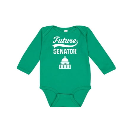 

Inktastic Future Senator Kids Politics Gift Baby Boy or Baby Girl Long Sleeve Bodysuit