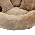 thumbnail image 4 of Lazy Sofa Durable Comfort Lounger High Back Bean Bag Chair Couch With Three Pillows for Adults and Kids, Indoor & Outdoor, Single Gaming Sofa Chair For Bedroom,Office (Coffee Chenille), 4 of 5