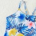 thumbnail image 5 of WOYY Big Girls Tankini Swimsuit Tropical Print UPF 50+ Bathing Suit, 2-Piece, 5 of 6