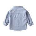 thumbnail image 3 of GYRATEDREAM Boys' Shirt - Casual Long Sleeve Button Down Collared Shirt – Long Sleeve Shirt Tops for 2-9Y, 3 of 6