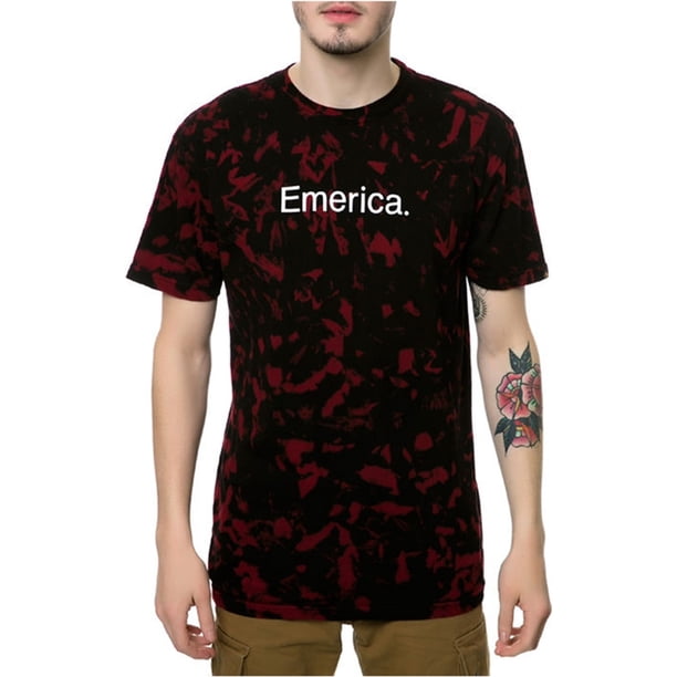 América. Camiseta gráfica para hombre Pire Emerica 12.1 Dye, roja, pequeña