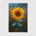 thumbnail image 2 of Sunflower Flower Canvas Wall Art 8x12 inches - Elegant Botanical Sunflower Flower Canvas Print Vintage Floral Artwork for Bedroom, 2 of 5
