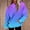 Purple, variant on Brondbend Womens Hoodie Pullover for Womens Long Sleeved Drawstring Pocket Pullover Gradient Color Casual Loose Fit Tops Lady Outdoor Sport Fall Winter Wear Black