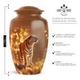 thumbnail image 2 of Tiger Urns For Human Ashes Adult Man, Decorative Urn For Ash Adult Male - Large 10 Inch, Orange Funeral Cremation Urn For Ashes For Women - 3 Inch Small Set Of 4, 2 of 7