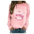 thumbnail image 1 of Moda mujer casual manga larga o-cuello impreso damas sudaderas tops Pompotops gfhjh1986, 1 of 5