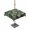 DarkGreen Olive, variant on Outdoor Tablecloth with Umbrella Hole and Zipper, Palm Tree Leaves Waterproof Patio Tablecloth for Dining 54''x54'', Summer Tropical Green Botanical Wipeable Table Cover for Picnic BBQ Party Patio