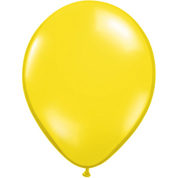 Qualatex - Globos Liso - Pack de 100 (Amarillo Cítrico)