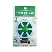 Clearance! Nomeni Garden Tools with Self Cutter Plastic Coated Wire Tie Wire Diy Flower Bracket with Green 30M/50M Gardening