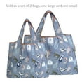 thumbnail image 5 of Wrapables Large & Small Foldable Tote Nylon Reusable Grocery Bags, Set of 4, Stylish & Cool Kitties, 5 of 6