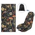 thumbnail image 5 of Xixirimido Dragonfly Mushroom Daisy Floral Print Car Seat Cover Towel – Sweatproof Gym Seat Protector with Non-Slip Backing – Universal Fit Front Seat Mat for Sports, Beach, Swimming,, 5 of 8