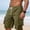Army Green, variant on Cargo Shorts Gym Shorts Running Shorts Basketball Men's Casual Fashion Solid Multi-pocket Elastic Waistr Shorts Sports Pants Shorts Army Green 2X
