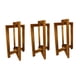 thumbnail image 4 of Portavelas,Soportes integrados para centros de mesa de farolillos de boda,Centros de mesa para bodas: faroles de madera para velas,Farol decorativo de estilo rústico para bodas,Faroles 3 piezas, 4 of 9