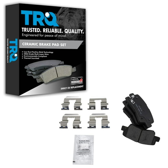 TRQ Brake Pad Premium Posi Ceramic Rear Kit for Hyundai Sonata Kia Optima BFA73364 Fits select: 2012-2016 HYUNDAI ELANTRA, 2014-2016 KIA SOUL