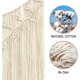thumbnail image 4 of Macramé para colgar en la pared, tapiz tejido, arte tejido moderno y elegante, decoración del hogar hecha a mano, decoración de pared con cuentas para bodas, dormitorios, salas de estar (93 x 96), 4 of 5