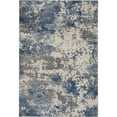 thumbnail image 2 of Nourison Rustic Textures Abstract Grey/Blue 3'11" x 5'11" Area Rug, (4x6), 2 of 8