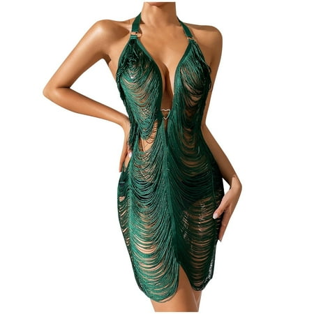 DISKEBUISS Women s Lingerie Sexy V Neck Bodycon Sheer Solid Color Spaghetti Strap Underwear