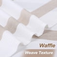 thumbnail image 6 of HA-EMORE Kitchen Curtain Valance, Grey  Weave Textured Valance Curtains for Windows, Yarn Dyed Striped Pattern Curtain Valance for Bathroom Rod Pocket Cafe Curtains, 6 of 9