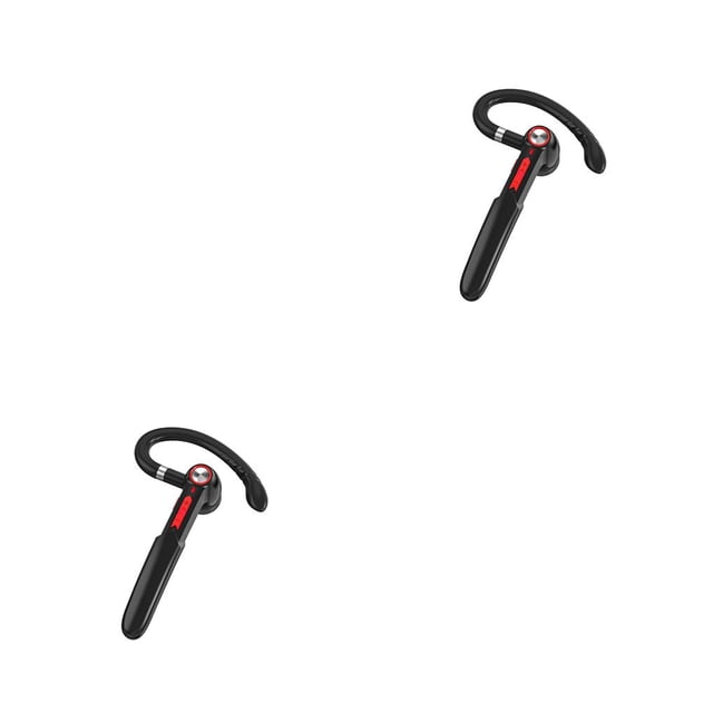 Inteprter 1 auricular con gancho para la oreja, compatible con Bluetooth V5.0, funciona con 10 horas de reproducción, auriculares con micrófono Type2 NO2