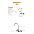 thumbnail image 4 of Kitchen Faucets Sprayer Kitchen Sink Faucet, Sprayer Single Hole Deck Mount Single Handle Stainless Steel ,Versatile Features, 4 of 6
