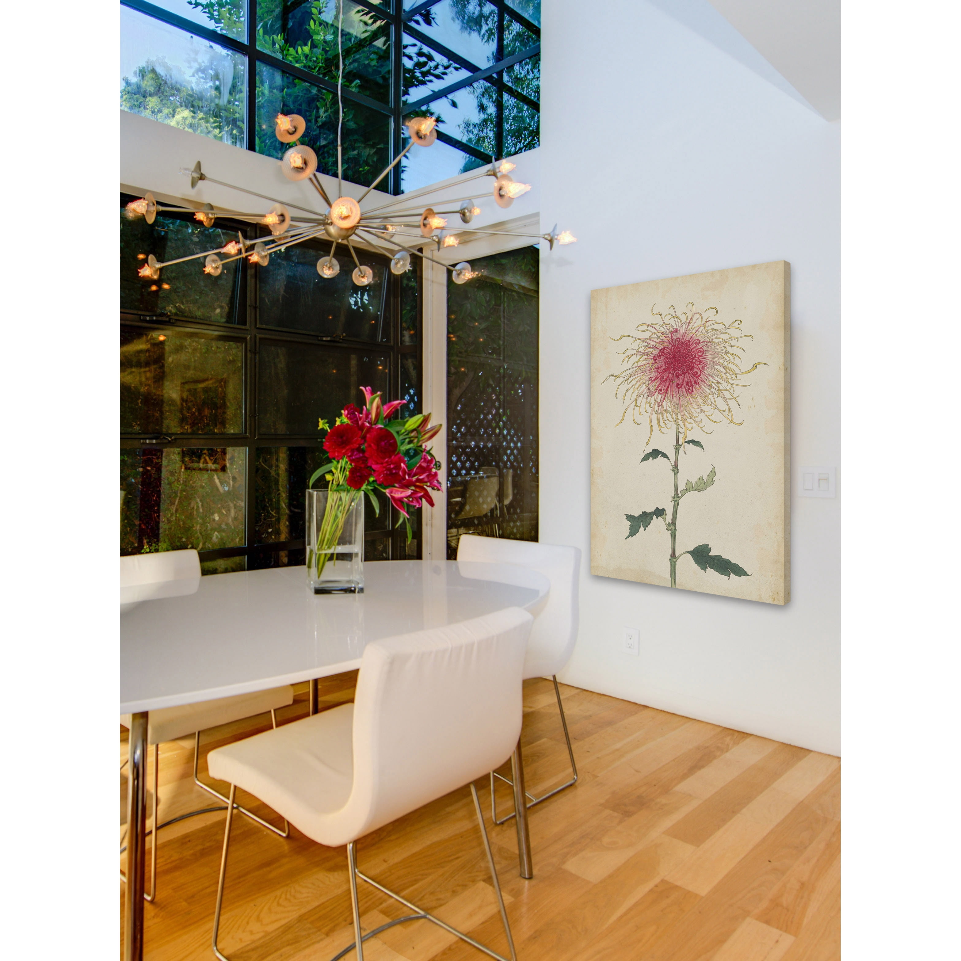 Marmont Hill "Chrysanthemum I" Painting Print on Wrapped Canvas