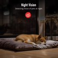 thumbnail image 5 of PARIS RHÔNE - Cámara para mascotas de 2 K, 360° con dispensación de golosinas, control WiFi 5G de mascotas con aplicación de teléfono inteligente, detección de ladridos y alertas de movimiento, audio, 5 of 5