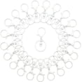 thumbnail image 1 of Lobster Claw Clasps for Keychains 24Pcs Metal Large Lobster Claw Clasps Flat Split Key Chain Rings Bag Charm Clip Keychain Clip Hooks for DIY Key Chain Supplies Accessories.,White, 1 of 4