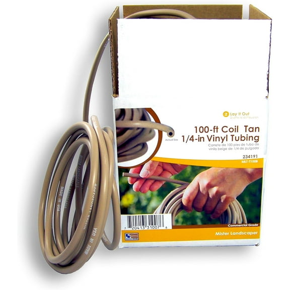 Mister Landscaper 100-ft Coil 1/4-in Tan Vinyl Tubing