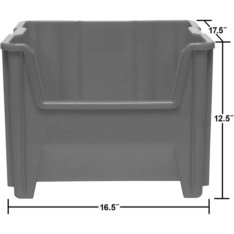 Akro Mils Heavy Duty Stackable Storage Bin Medium Size 12 x 16 410