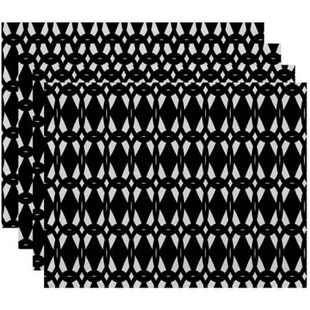 

Simply Daisy 18 x 14 Geo-Craze Geometric Print Placemats Set of 4