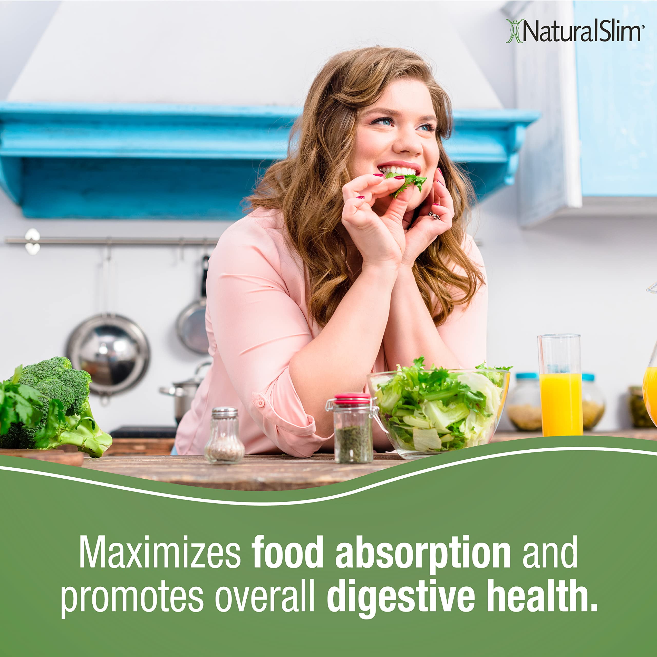 NaturalSlim Helpzymes® w/ HLC Acid & Pancreatin - Digestive Enzymes 100 Capsules