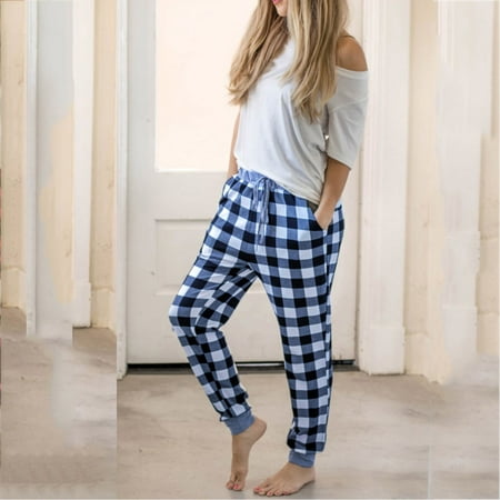

Women s Plaid Printed Christmas Pants Casual Pants Pajama Pants